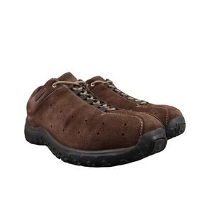 Columbia Shoes Mens 8 Hiking Outdoor Casual Sneaker Leather Brown Lace Up Turku